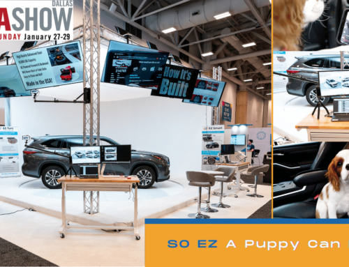NADA 2023: EZ360 Showcased custom walls, Google Vehicle Listing Integration, and Industry-Leading AI Photo Software